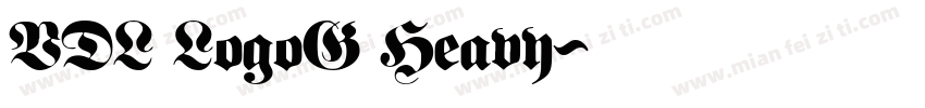 VDL LogoG Heavy字体转换